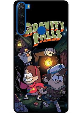 Силиконовый бампер чехол для xiaomi redmi note 8t с картинкой гравити фолз gravity falls