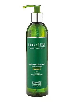 Себонормалізуючий шампунь emmebi italia bionature sebum shampoo 250 мл
