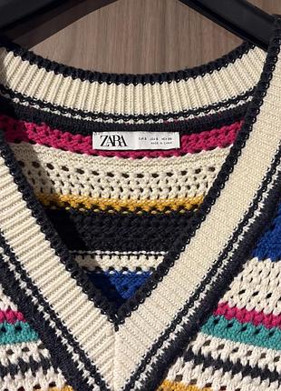 Zara жилет різнокольоровий, s