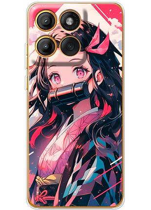 Чехол силиконовый с картинкой на motorola edge 60 pro (аниме, anime)