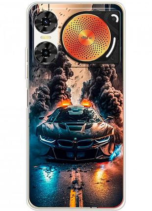Чохол силіконовий з картинкою на zte nubia music 2 (машина bmw i8)