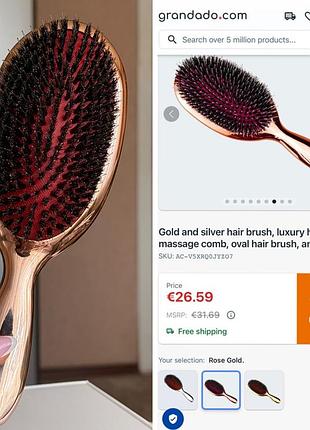 Новий гребінець hair extension, rose gold підходить для нарощеного волосся.