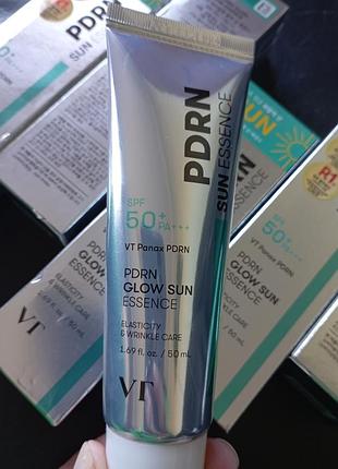 Зволожувальна сонцезахисна есенція з pdrn
vt pdrn glow sun essence spf 50+/pa+++ 50 ml