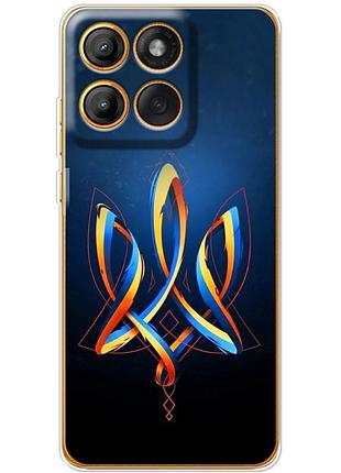 Чехол силиконовый с картинкой на motorola edge 60 pro (патриотический, герб украины)