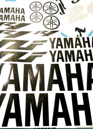 Чорний глянець наклейки на мотоцикл бак-пластик yamaha yzf ямаха р1