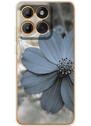 Чехол силиконовый с картинкой на motorola edge 60 pro (цветок гербера)