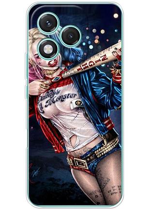 Чехол силиконовый с картинкой на huawei honor 400 lite (харли квинн, harley quinn)