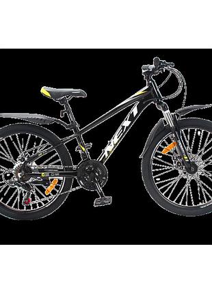 Crossbike велосипед crossbike next 2025 24" 11" черный-желтый