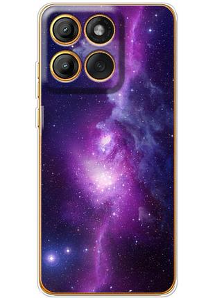 Чехол силиконовый с картинкой на motorola edge 60 fusion (космос)