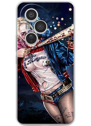 Чехол силиконовый с картинкой на huawei honor 400 pro (харли квинн, harley quinn)