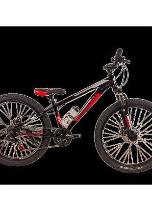 Crossbike велосипед crossbike dragster susp 26" 13" черный-красный