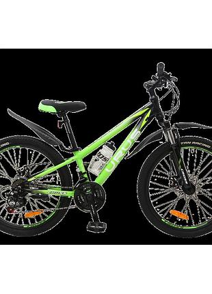 Crossbike велосипед cross urus 2024 24" 11" зелений