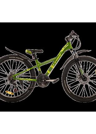 Titan велосипед titan calypso 26"13" зеленый-желтый