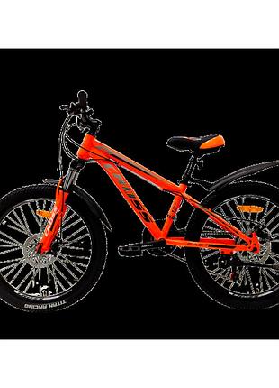 Cross велосипед cross fast 24" 12" помаранчевий-сірий