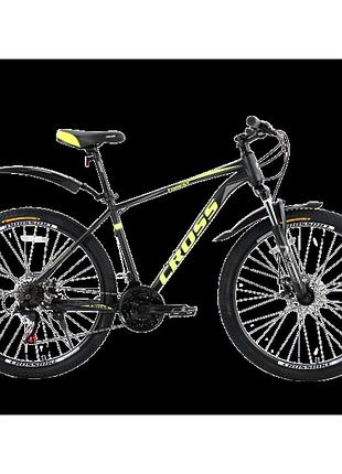 Cross велосипед cross forest 29" 19.5" черный-неоновый жёлтый