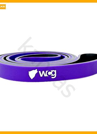 Резинка-эспандер wcg two colors 10-30 кг фиолетовая для фитнеса и тренировок растяжка 21 мм