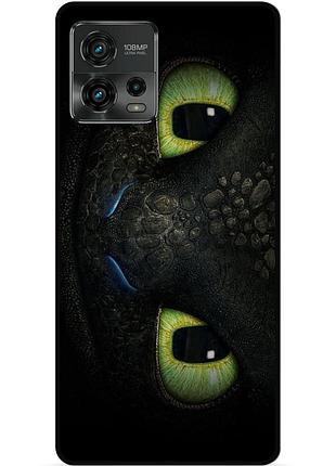 Силиконовый чехол для motorola moto g72 с картинкой как приручить дракона
