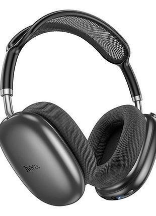 Навушники bluetooth бездротові hoco w55 накладні з мікрофоном та слотом під карту пам'яті grey