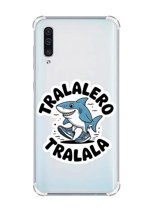 Чехол с утолщёнными углами на samsung galaxy a50 (2019) a505 акула тралалеро тралала (принт 416)