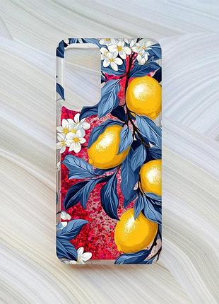 Чохол з плаваючими рожевими блискітками на xiaomi redmi note 11 лимонне дерево (принт 417)