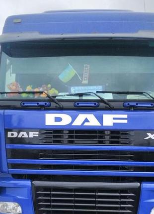 Белая 90см наклейки на кабину стекло грузовик тягач капот daf даф