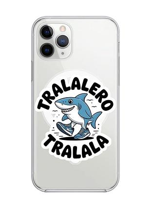 Магнитный чехол на iphone 11 pro max с поддержкой magsafe акула тралалеро тралала (принт 416)