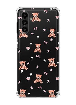 Чехол с утолщёнными углами на samsung galaxy a04s/a13 5g ведмежата (принт 418)