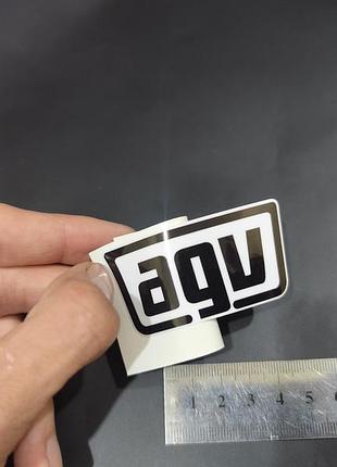 Agv агв agvsport наклейки мото мотоцикл мопед скутер шолом наклейка чорнобіла