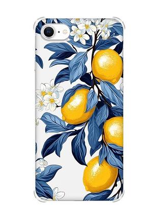 Чехол с утолщёнными углами для iphone 7 / 8 лимонное дерево (принт 417)