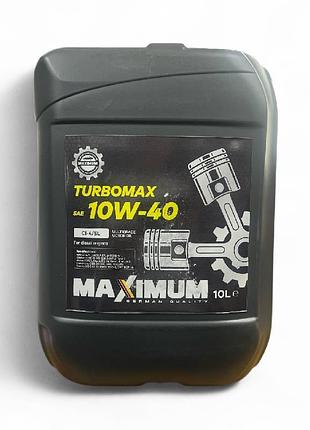 Масло моторное maximum turbo-max 10w40 ci-4/sl_10 л
