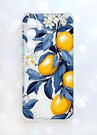 Чехол с утолщёнными углами на samsung galaxy s23 fe лимонное дерево (принт 417)