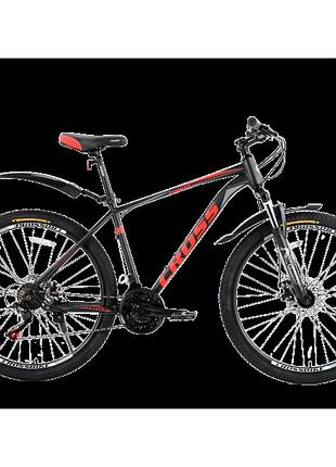 Cross велосипед cross forest 27.5" 18" черный-красный