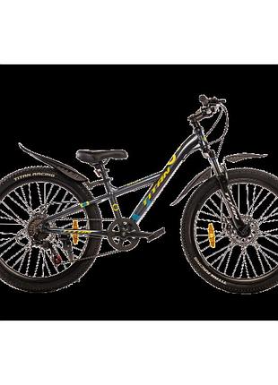 Titan велосипед titan calypso 24"11" сірий-жовтий