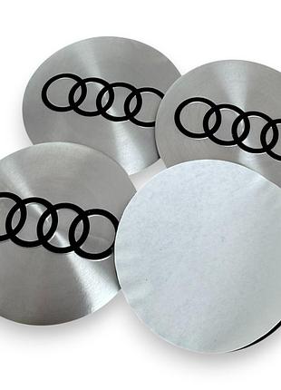 Наклейки с логотипом audi audi 60 мм алюминиевые 4 штуки.