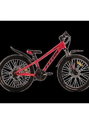 Titan велосипед titan apollo 24" 11" рожевий-чорний