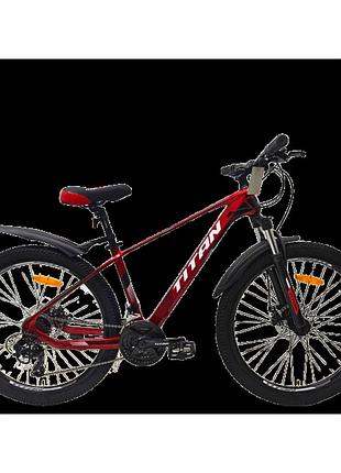 Titan велосипед titan shadow 2024 26" 15.5" червоний-чорний
