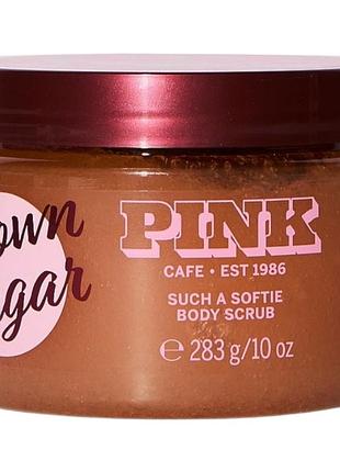 Сахарный скраб для тела pink victoria’s secret brown sugar body scrub 283 г