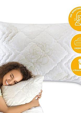 Подушка air dream classic 40х60 см ideia два чехла с молнией антиаллергенная стеганная, регулирование высоты