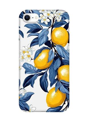 Прозрачный чехол для iphone 7 / 8 лимонное дерево (принт 417)