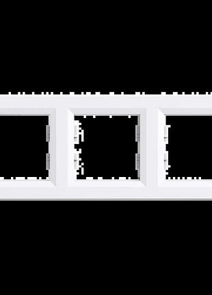 Schneider electric asfora eph5800321 рамка 3-местная горизонтальная белая