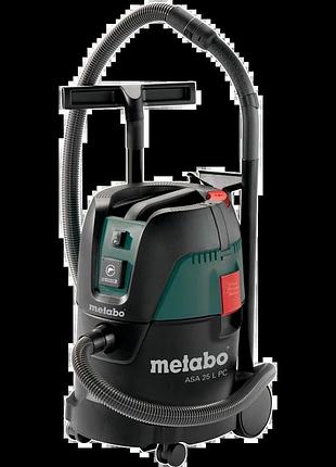 Пылесос с ручной очисткой фильтра metabo asa 25 l pc (602014000)