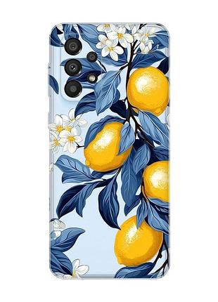 Прозрачный чехол на samsung galaxy a33 5g лимонное дерево (принт 417)