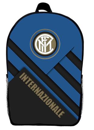 Рюкзак шкільний фк інтер мілан (school gear bag fc internazionale milano 05) чорний, 39 х 27 х 14 см