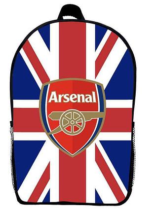 Рюкзак школьный фк арсенал (school gear bag fc arsenal 02) черный, 39 х 27 х 14 см