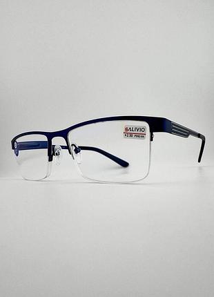 Компьютерные очки blue light blocking с диоптриями salivio sa 5002 c8 сині +4