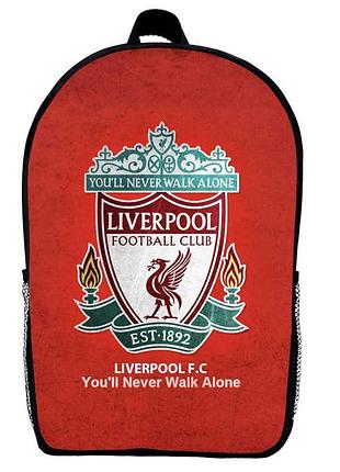 Рюкзак школьный фк ливерпуль (school gear bag fc liverpool 05) черный, 39 х 27 х 14 см
