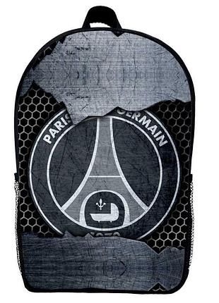 Рюкзак шкільний фк парі сен-жермен (school gear bear base faint-germain 05) чорний, 39 х 27 х 14 см