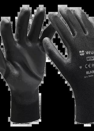 Wurth black pu р.9 рукавиці монтажні