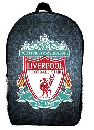 Рюкзак школьный фк ливерпуль (school gear bag fc liverpool 08) черный, 39 х 27 х 14 см