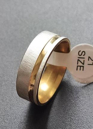 Каблучка ttm stainless steel (медична сталь) ширина 8 мм. розмір в наявності 17,18,20,21